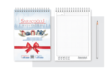 Üstten Spiralli Bloknot - Resim 1