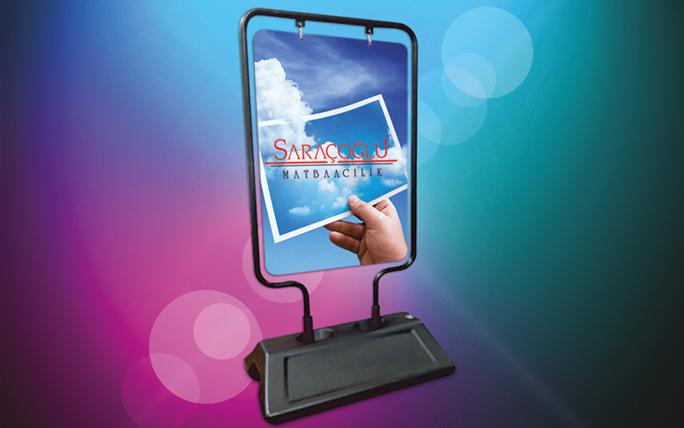 Çift Taraflı Reklam Panosu - Thumbnail 1